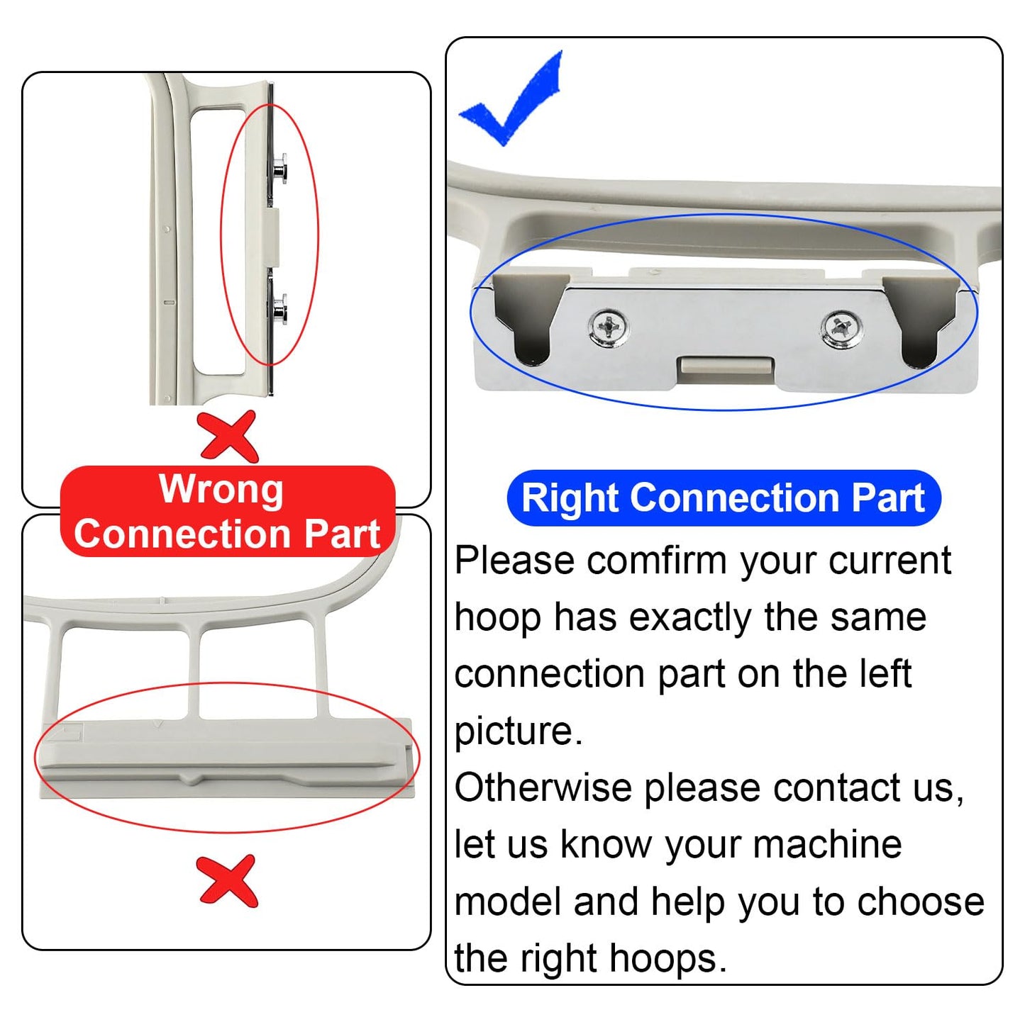 MagnaHoop Embroidery Hoops for Brother PE900 SE2000 PE800 SE1900 PE770 780D PE700 PC6500 Brother Innovis 1250 700 Babylock Embroidery Machine Hoop