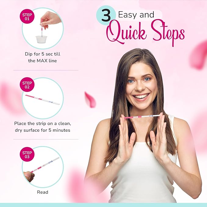 Clinical Guard 25 Ovulation Test Strips and 10 Early Pregnancy Test Strips Combo Rapid HCG Test Fertility Ovulation Predictor Kit (35 Count)