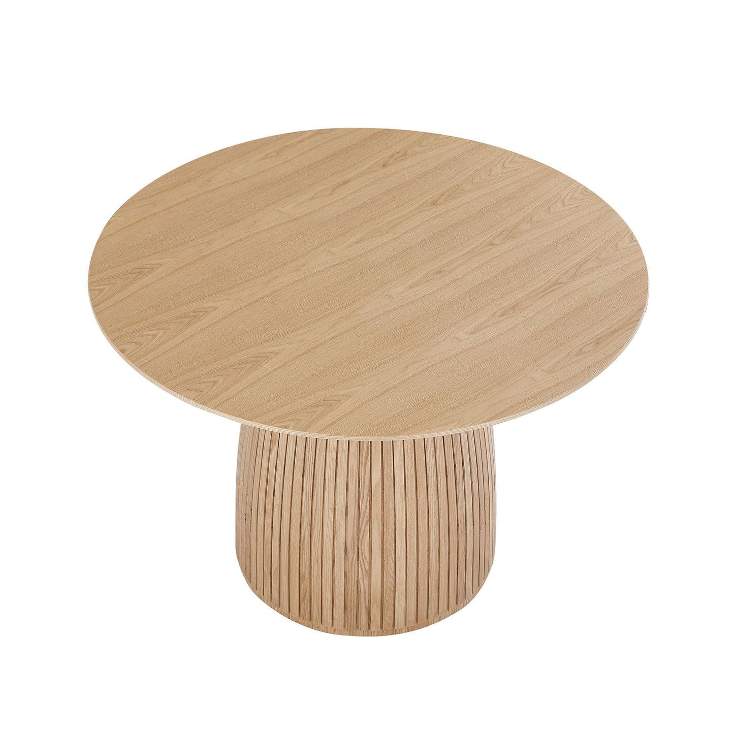 DREAMODERN Round Dining Table for 6 People, 47.24 Inches Dining Room Table, Wood Round Kitchen Tables for Dining Room, Kitchen, Living Room, Oak
