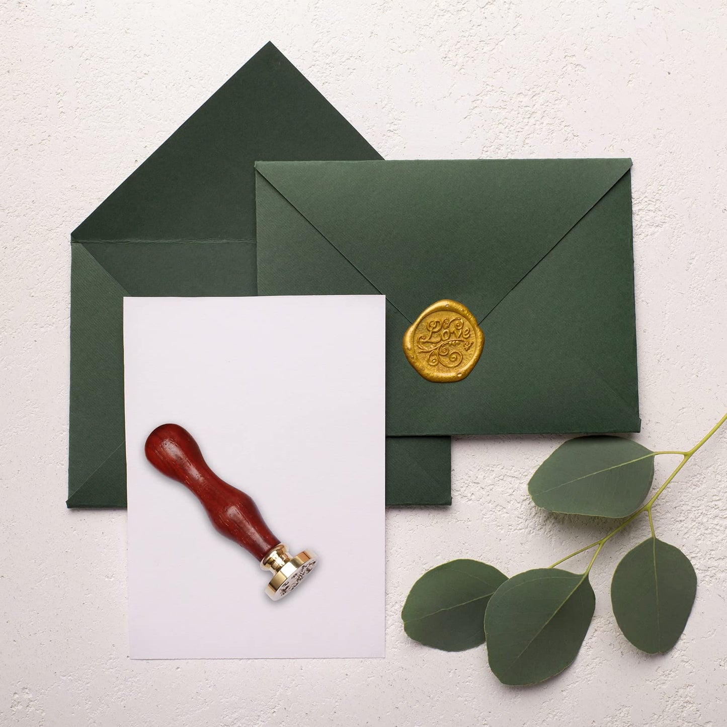 Sealing Wax Sticks 12P with Glue Gun, Luxiv 5.4" Sealing Waxs Stick 10MM Fire Manuscript Glue Gun Wax Seal Stamp for Wedding Invitations, Envelopes, Package Seal Waxs Sticks (Gold)