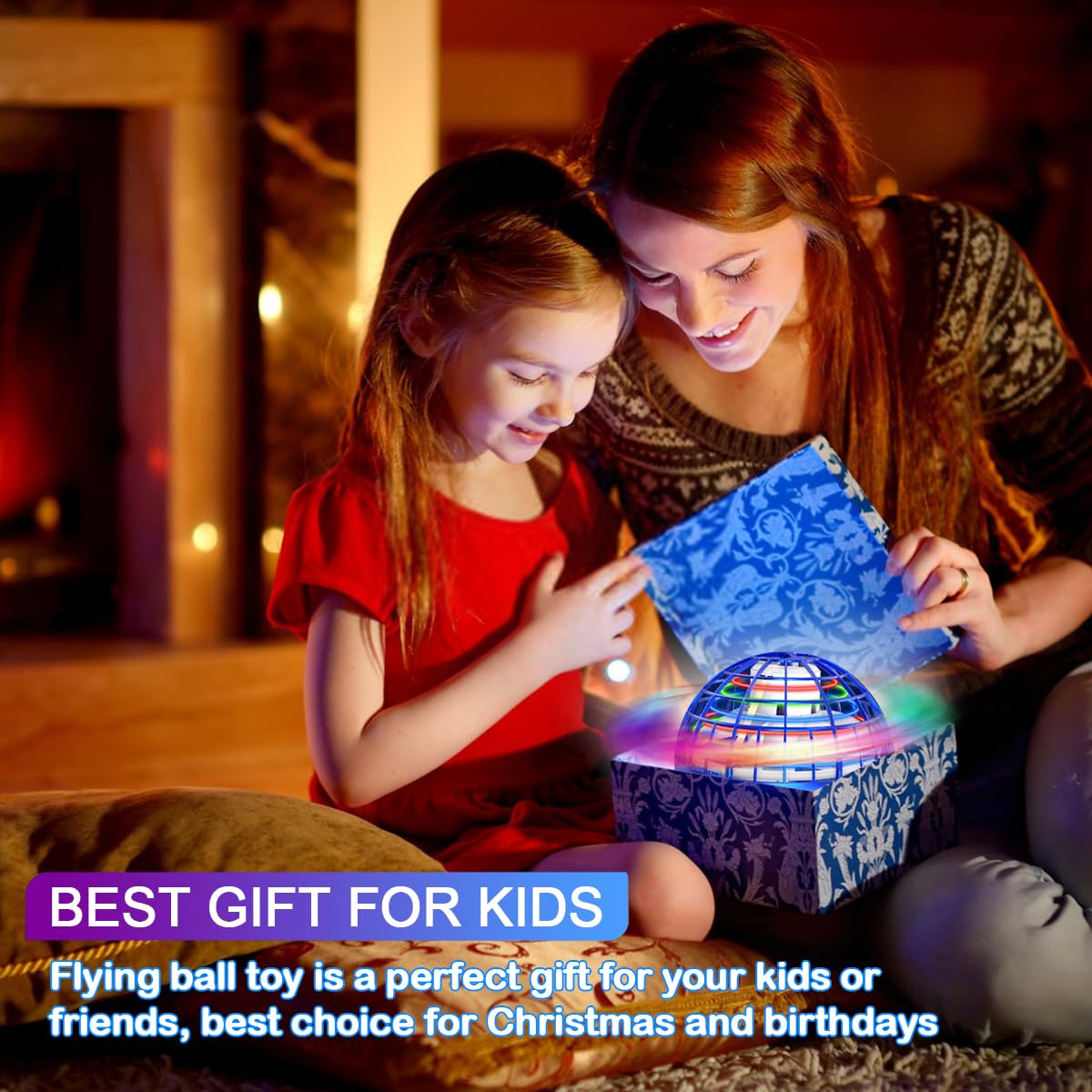 Taikcsut 2025 Upgraded Flying Orb Ball Toy, Hover Boomerang Ball Spinner Mini Drone - Magic Floating Galactic Fly Spinning Orb, for for Boys Girls and 6-12 Age Kids