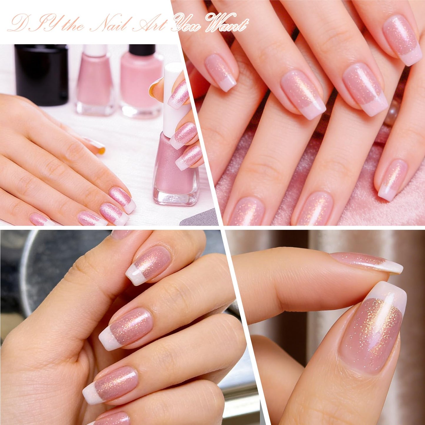Ranrose French Nail Tips 120PCS Short Square Half Cover Nail Tips Press On Nails 12 Sizes French Fake Nails Acrylic White Nails with Box