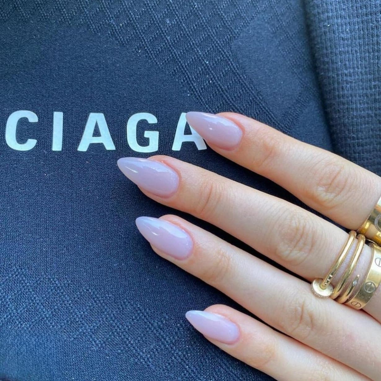 KQueenest Lilac Press on Nails Short Almond - 30 Pcs Reusable Fake Nails Glue on, Thick Natural Fit Acrylic Nails, Salon Quality Stick on Nails for Women, No Damage Easy Soild Color False Nails
