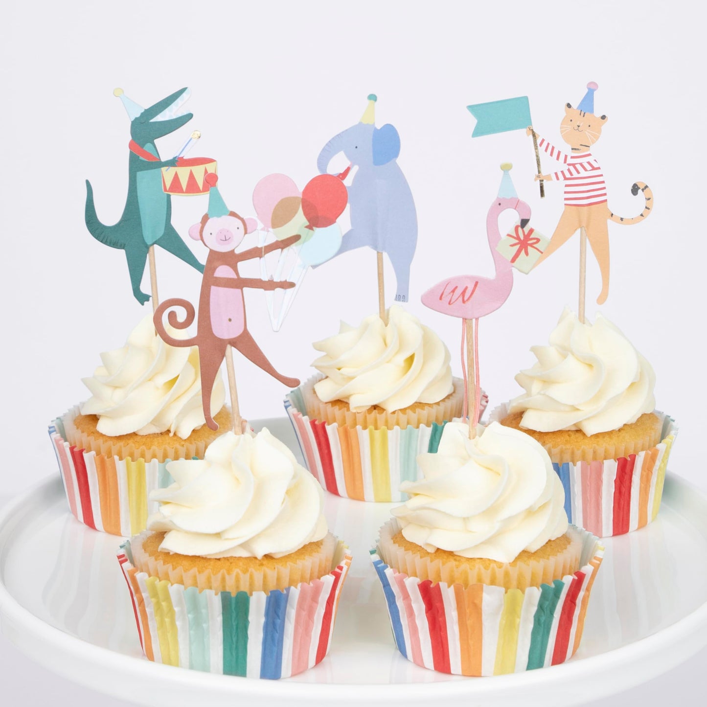 Meri Meri Animal Parade Cupcake Kit (Pack of 24)