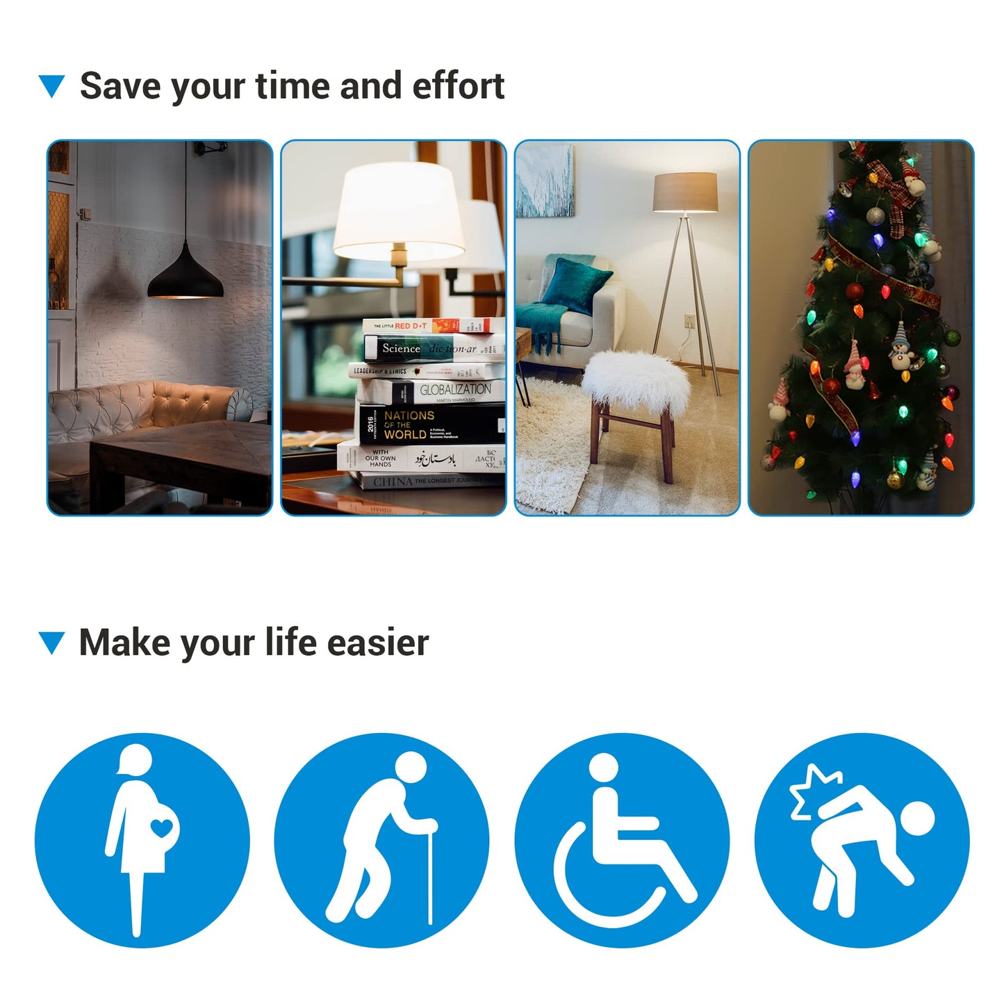 DEWENWILS Wireless Outlet, Programmable and Expandable Electrical Outlet Switch, Wireless Remote Light Switch, 100FT Range, 1 Remote and 3 Outlets