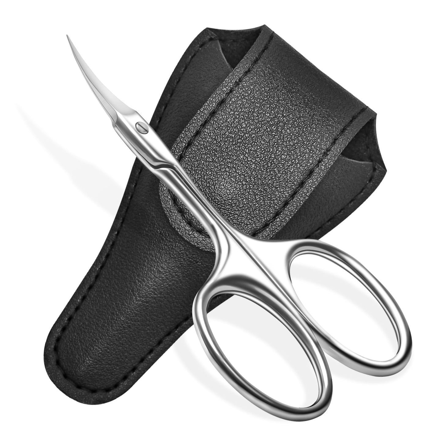 Diesisa Curved Cuticle Scissors - Professional Stainless Steel Beauty Scissors - Sharp Small - Precise Pointed Tip - for Manicure, Eyebrows, Eyelash, hair