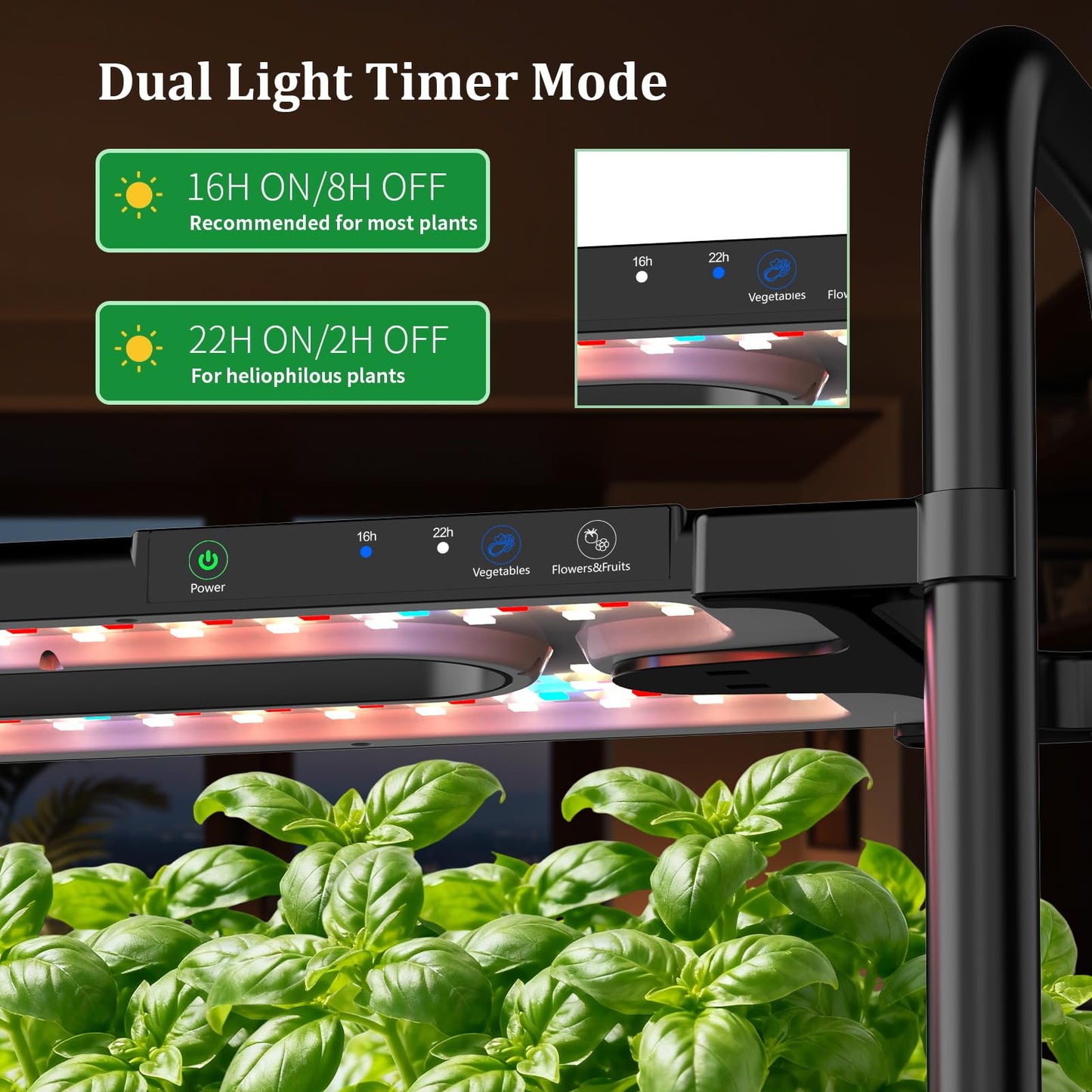Large Hydroponics Growing System Kit, 48 Pods Vertical Hydroponic Garden, with 48 Large Buckets, 40L Indoor Garden System for Herb Vegetable Fruit, with 2 Light Modes, Auto Circulating Water System