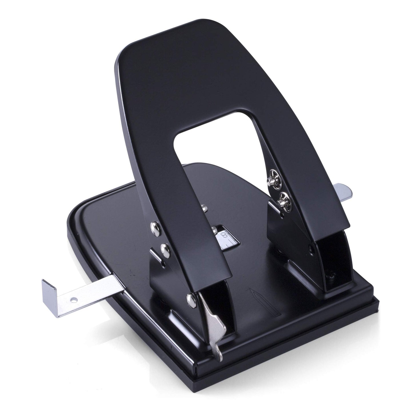 Smowfes Professional Two Hole Punch and Hole Puncher for Paper | 30 Sheets Capacity, Black (90079)