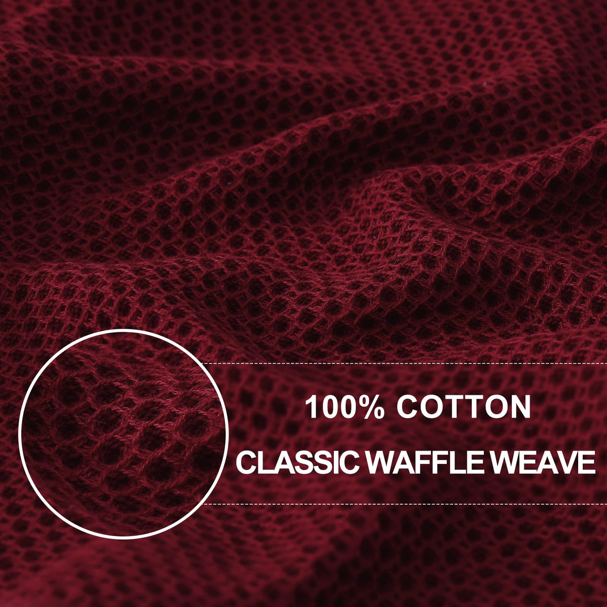 100% Cotton Waffle Weave Kitchen Dish Towels 12 (12 Count)