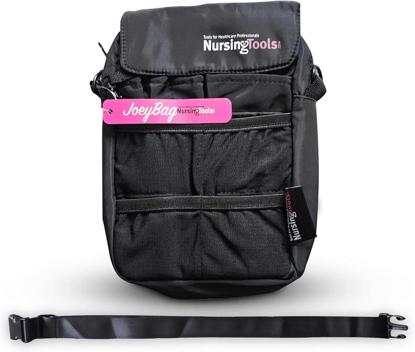 Nursingtools Joey Nurse Fanny Pack Multi Compartment Waist Organizer Tool Bag for Students, Practitioners & Medical Professionals (Black)