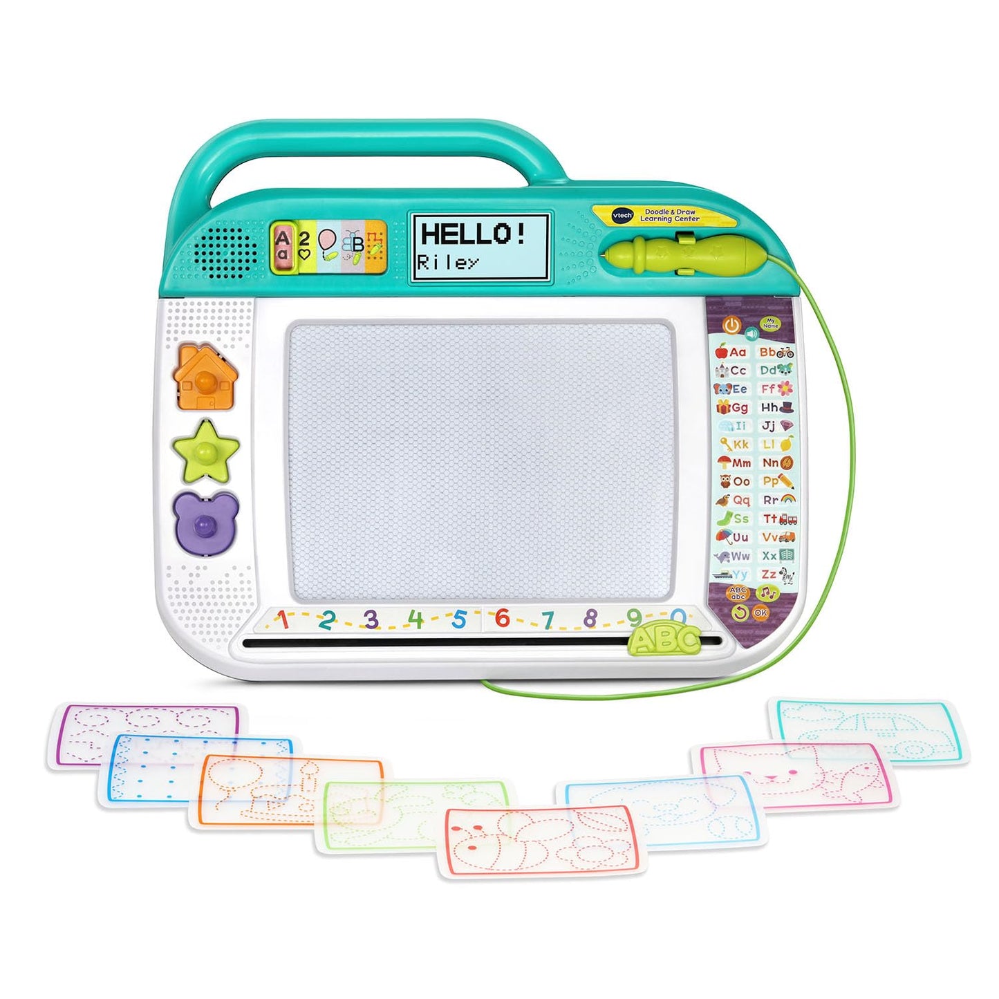 VTech Doodle and Draw Learning Center with Stencils and Stamps for Kids Ages 3 Years and up