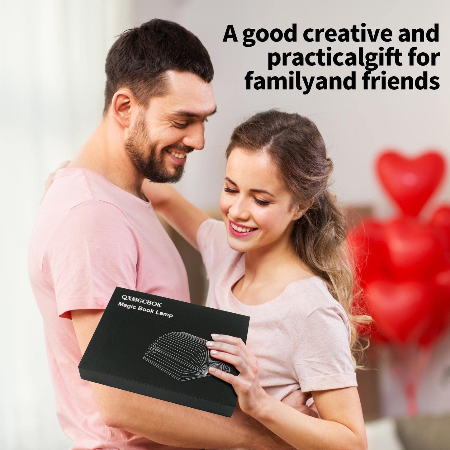 QXMGCBOK Folding Book Lamp Dragon Night Light, Portable Bedside Light (3 Colors) - Gift for Book Lovers