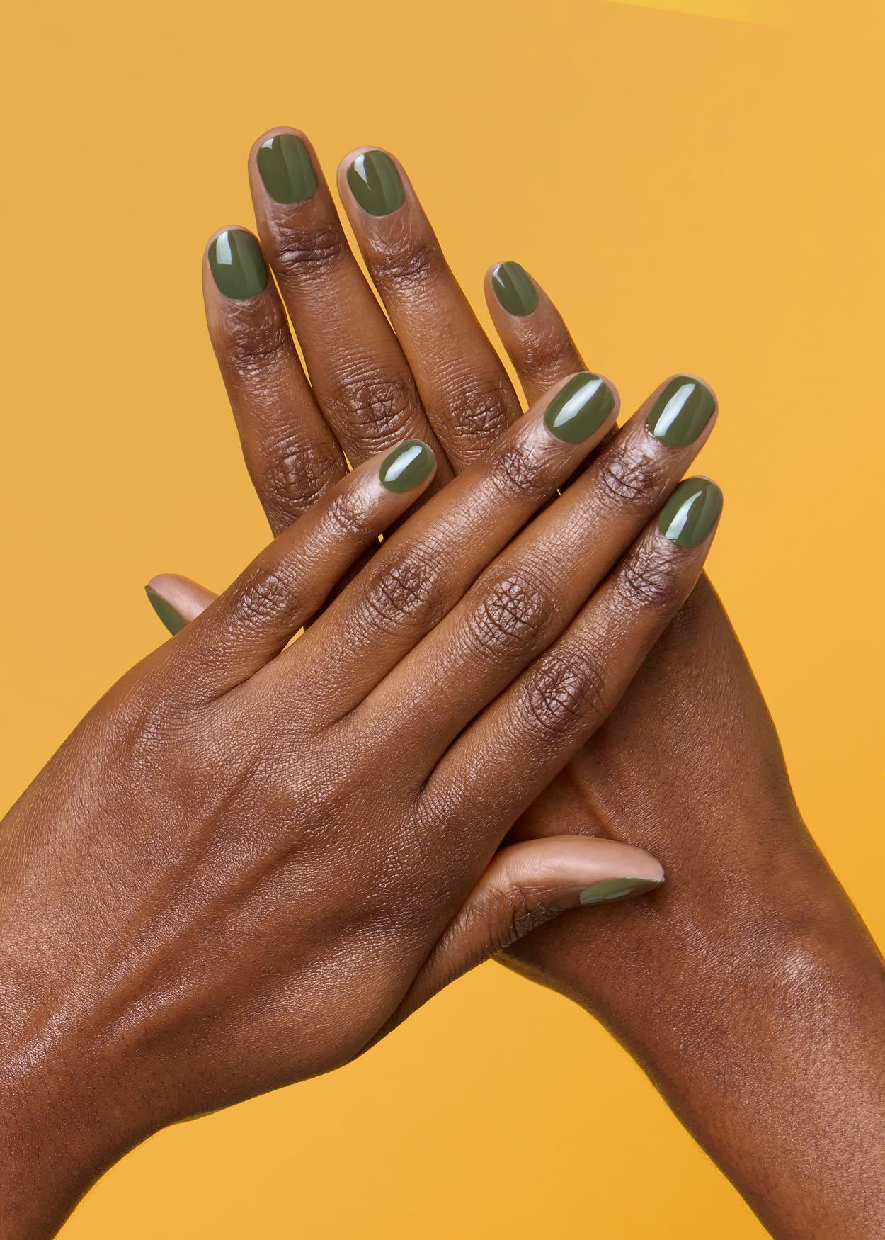 ohora Semi Cured Gel Nail Strips (N Cream Moss) - Green, Solid, Works with Any UV/LED Lamps, Salon-Quality, Long Lasting, Easy to Apply & Remove