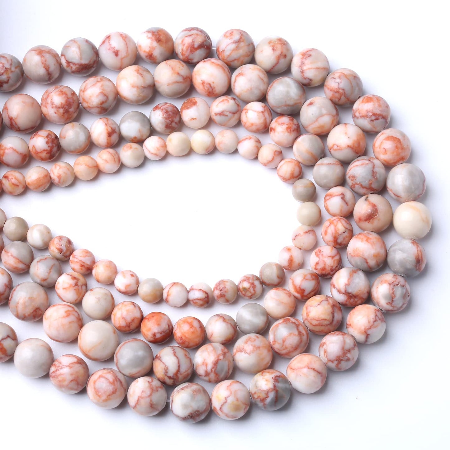 60pcs 6mm Natural Red Crazy Lace Agate Stone Beads Round Loose Spacer Beads for Jewelry Making DIY Bracelet,Energy Stone Healing Power (6mm, Red Crazy Lace Agate)