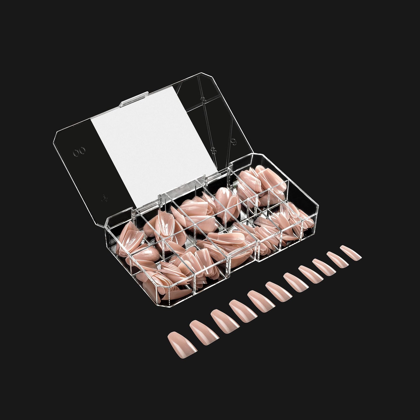 Apres Neutrals Gel-X Maisie Box Of Press On Nails, 11 Sizes 00-9, Soft Gel Nail Tip Box (150pcs) (Natural Coffin Medium, 150pcs)