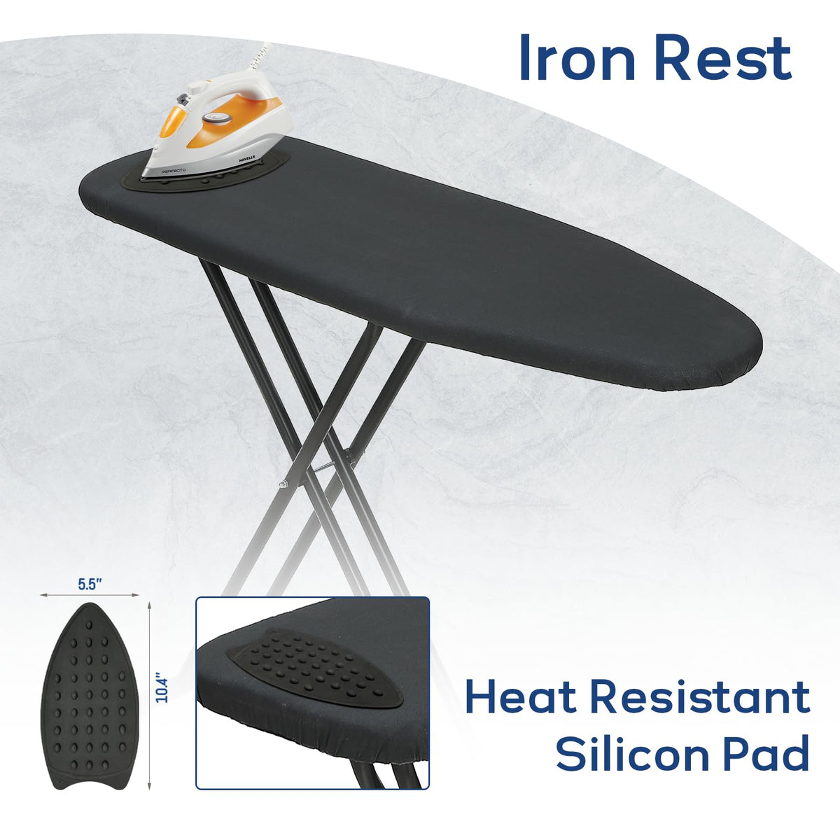 Ironing Board 43x13 with Iron Rest