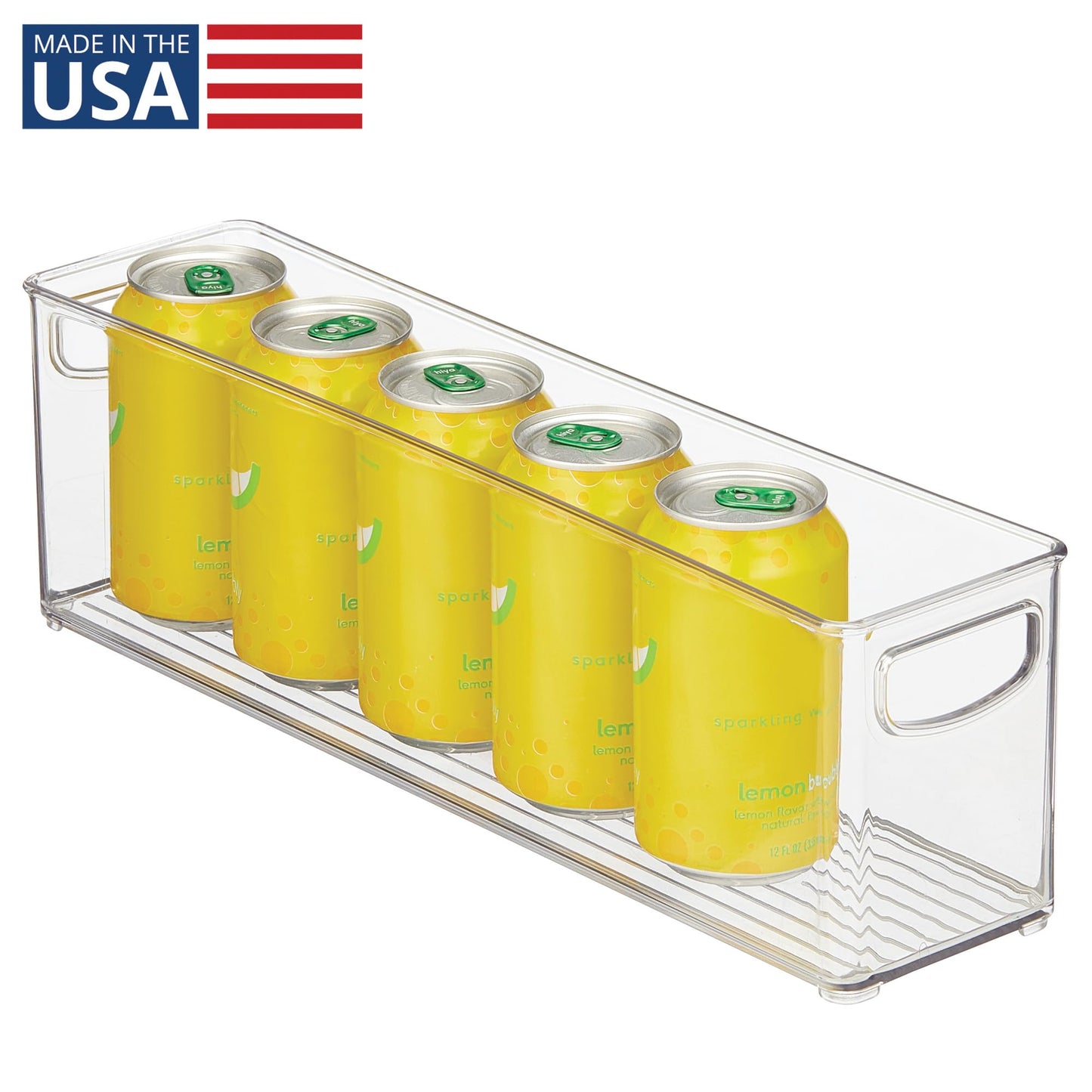 iDesign Recycled Plastic Stackable Storage Bin - Perfect to Hold Breast Milk Bags - Clear