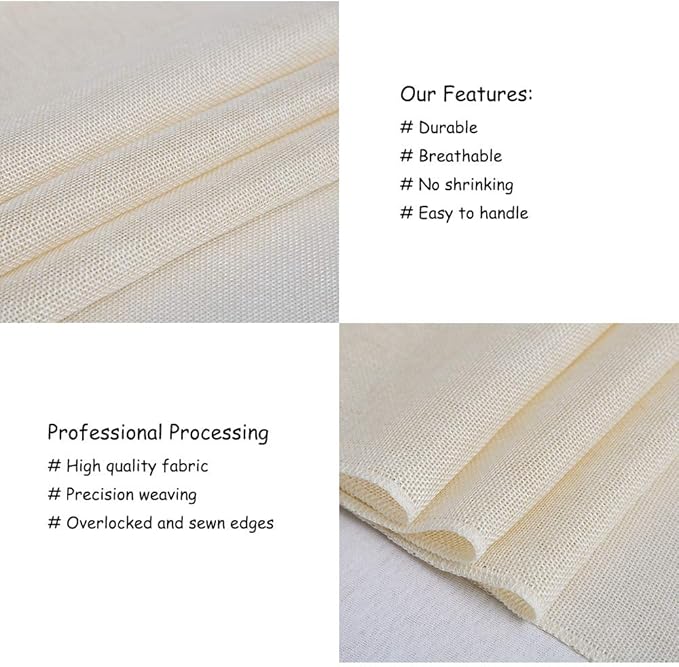 Burlap Table Runner White Wedding Table Cover Pack of 2 Long Rolls for Farmhouse Living Room Rustic Wedding Decoration