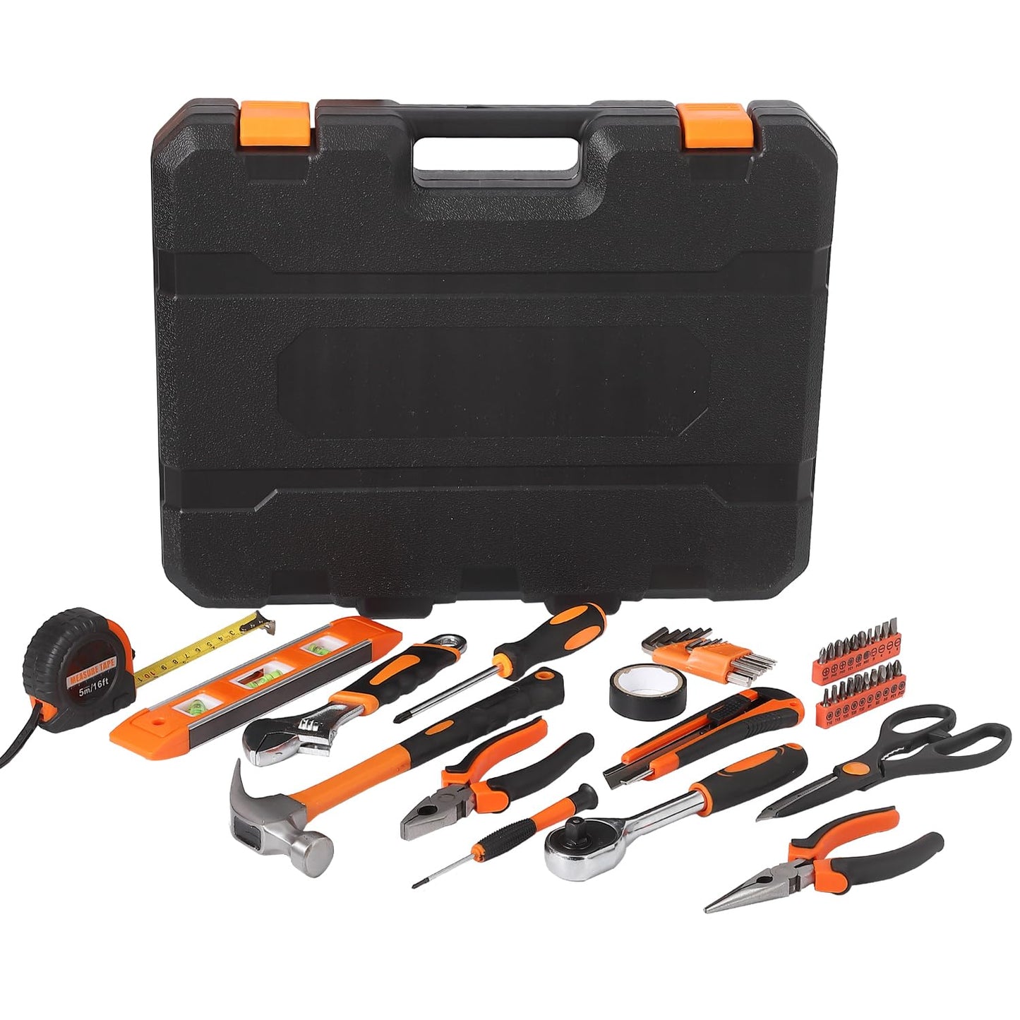 GarveeTech 247 Piece Tool Set, General Home/Auto Repair Tool Kit, Combination Package Mixed Tool Set Hand Tool Kit with Plastic Toolbox Storage Case