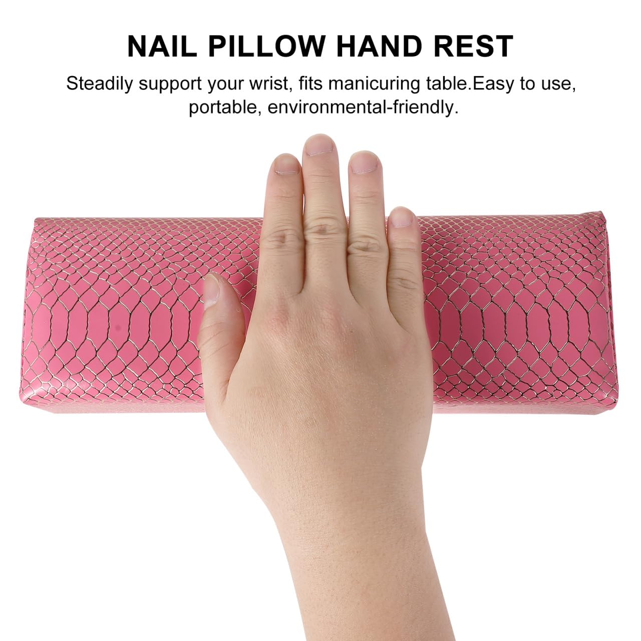 Beaupretty Manicure Hand Rest Pillow Pu Nail Art Cushion for Nail Salons Comfortable Wrist Support Portable Design