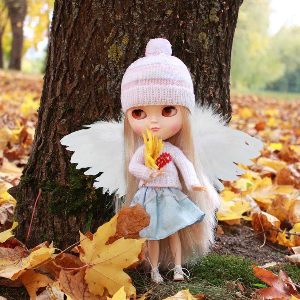 TOYANDONA 2pcs Small Angel Wings Feathers Costume Mini Wings Doll Decor for DIY Crafts Halloween Christmas Tree Ornaments Dollhouse Decor