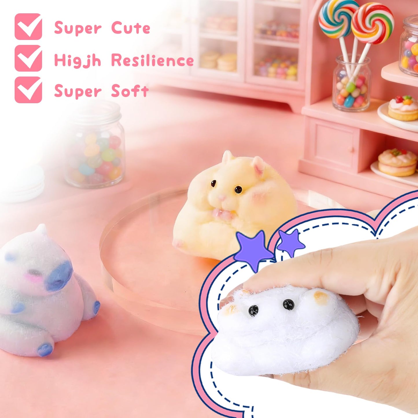 DIY Soft Craft Making Kit with 18oz 1:1 Two-Part Gel & Animal, Dessert Molds, Slow Rising Squeeze Craft Set for Stress Relief, All-in-One Craft Materials for Beginners, Creative Gift for Graduation