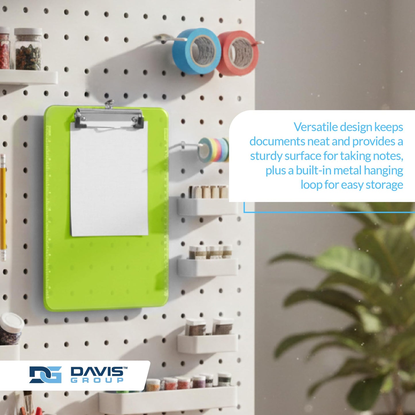 Pack of 6 Plastic Clipboards with Flat Clip, Durable Writing Boards for Work, Class, and Nursing Use, 12.5" x 9", Assorted Colours