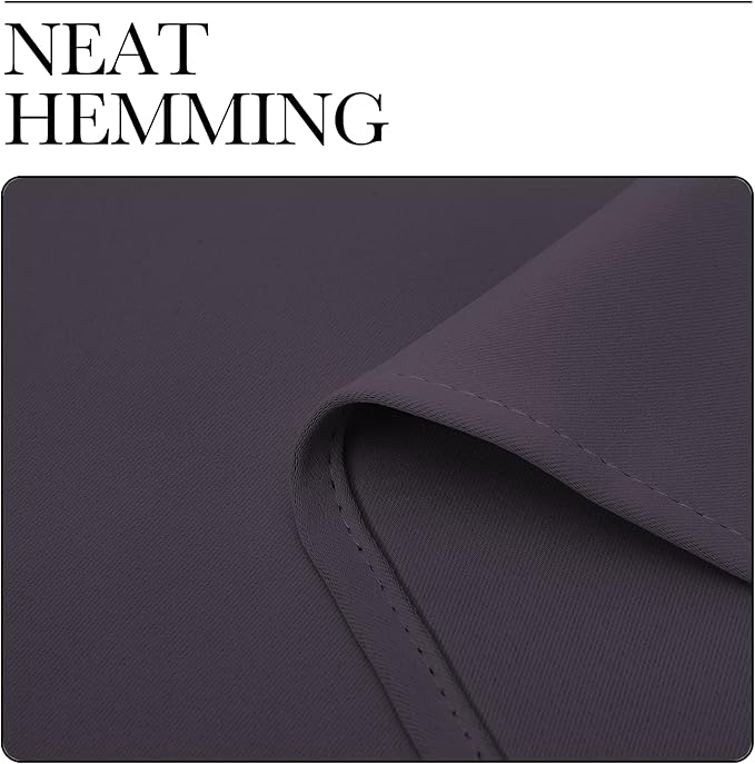 NICETOWN Greyish Purple Blackout Curtains 86 inches Length for Living Room, 2 Panels, 55" Wide, Thermal Insulated Long Drapes for Large Window