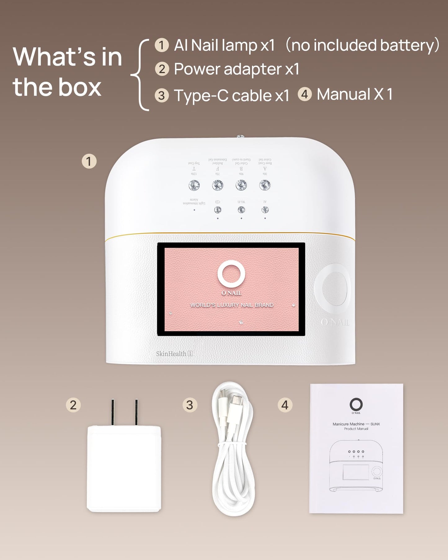 AI UV LED Best Nail Lamp-AI Precision Scan,Reduce Excess UV Skin Damage-2in1 AI Computer&Nail Dryer with HD Visible Screen,109 LEDs 2X Faster Curing,Nail Curing Lamp for Salon and Home Purple