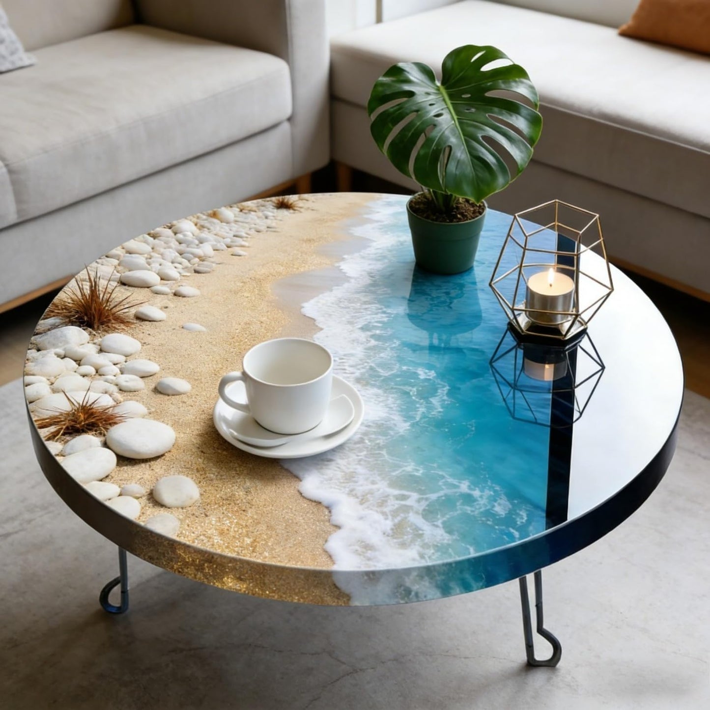 Extra Large Round Resin Table Molds, 19.68 inch Epoxy Resin Table Silicone Mold for Art Home Decor, DIY Artwork, Floral Preservation Bouquet Mold & Charcuterie Board Tables Coffee Table