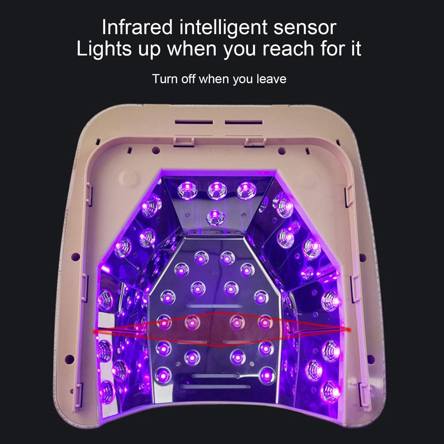 U V LED Nail Lamp Gel Light with 4 Timers Nail Dryer for Gel Polish Nail Light 36Pcs Lamp Beads and Automatic Sensorg for Salon and Home