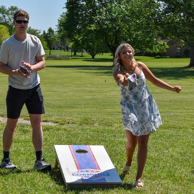 World Series of Cornhole All-Weather Cornhole Boards – Regulation 2x4 PVC Outdoor Cornhole Game Set for Backyard, Beach, Tailgate & Family Fun – Durable, Rust-Free, Tournament-Grade Boards