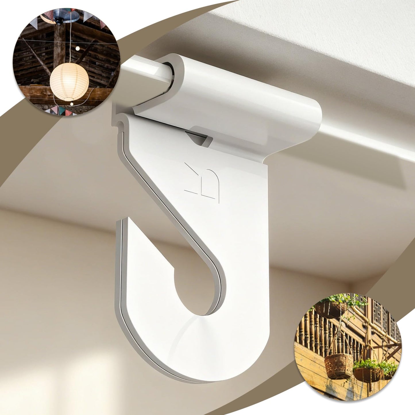 Yuanan 30 Pairs Drop Ceiling Hooks for Hanging, Heavy Duty Drop Ceiling Hook for Hanging Ceilings Hook Ceiling-Grid Hangers Ceilings Hooks for Classroom Hang Plants & Decorations