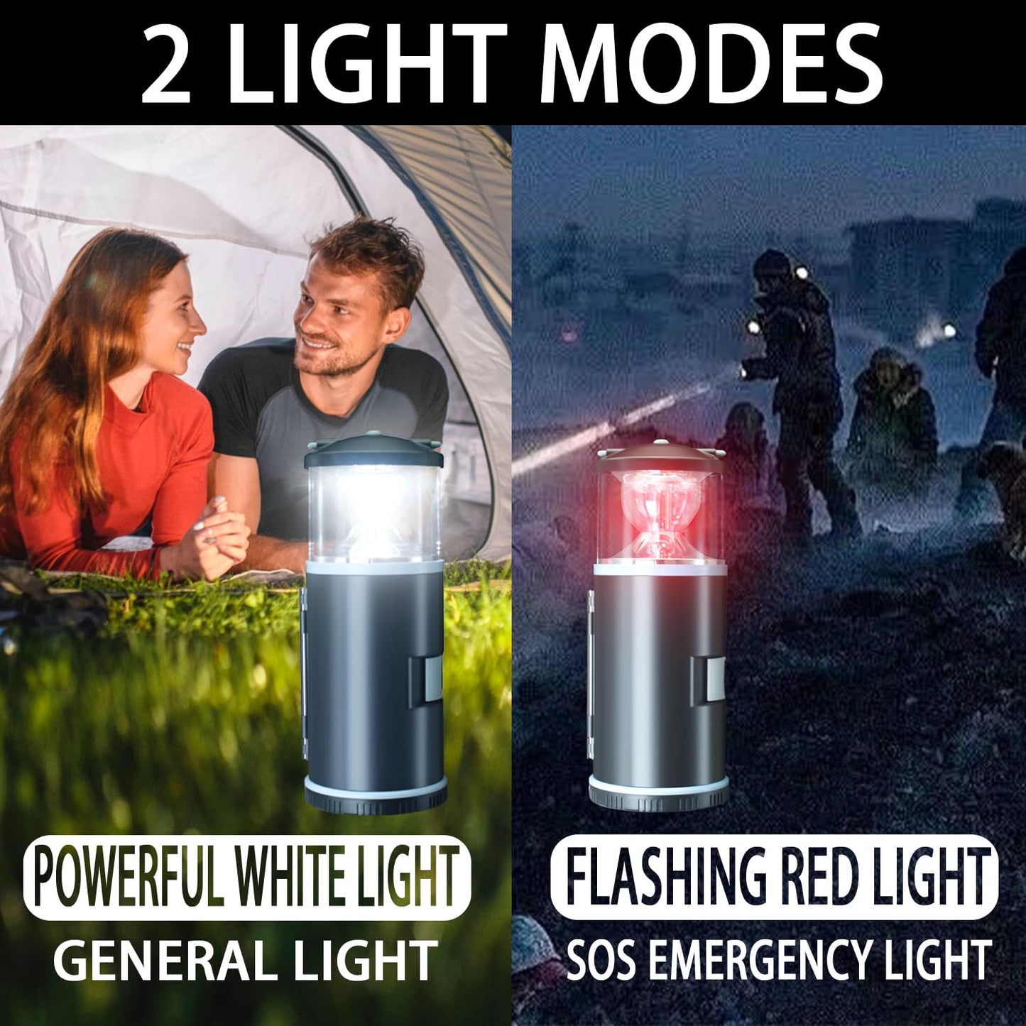 LED Camping Lantern with 15PCS Car Tool Kit, Survival Gear Hiking, Portable Emergency Set Kit with Screwdriver Set Kit Tool, Fishing Gear for Outdoors, Men/Dad Birthday Gift(AA Batteries Not Included)