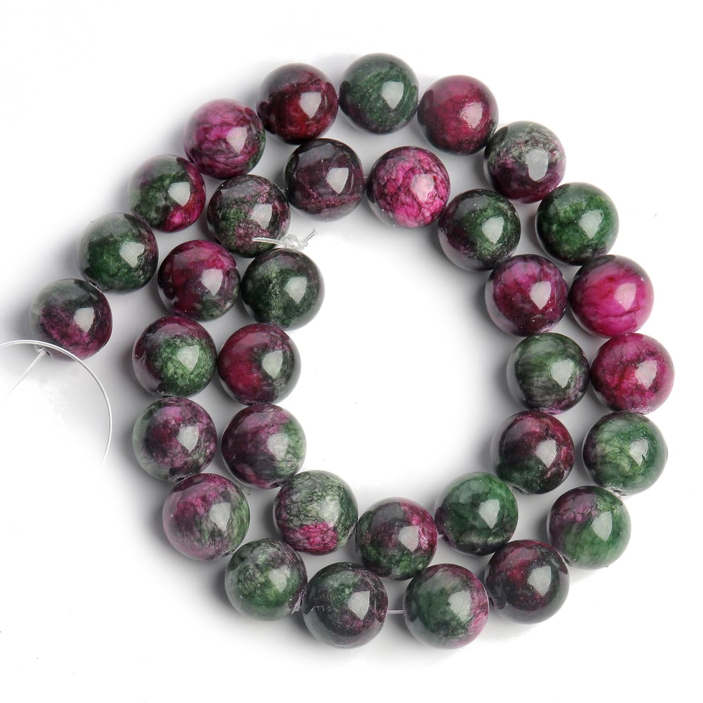 Yochus 60pcs 6mm Mixed Persian Jade Energy Healing Round Bulk Gemstone Beads for Jewelry Making Bracelet Necklace Earring DIY