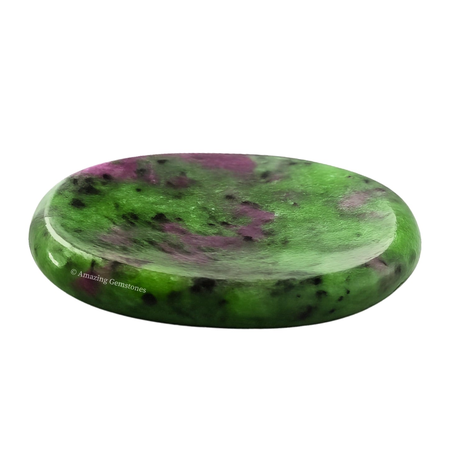 Amazing Gemstone Ruby Zoisite Worry Stone Crystals and Healing Stones - Worry Stones for Stress Relief Gifts - Piedra Crystal Fidget for Meditation, Relaxation - Unique Stocking Stuffers