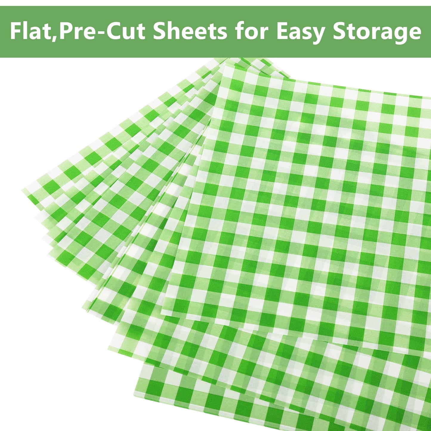 Whaline 240 Sheets Plaids Wax Paper Sheets Spring Easter Sandwich Wrap Paper 12x12 Inch Checkered Deli Wrappers Food Basket Liners for Bread Baking Picnic Party Table Supplies