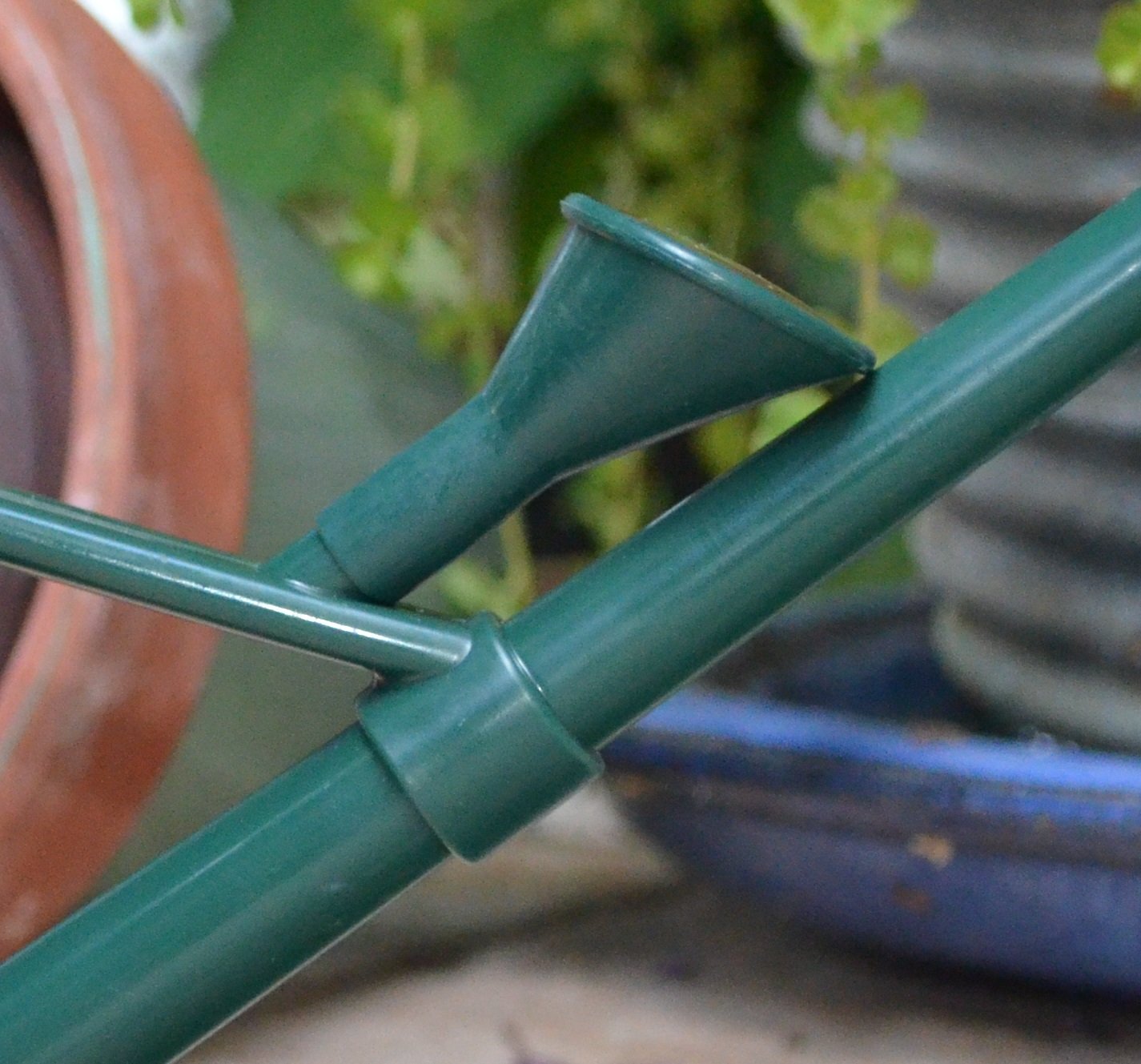 Haws Handy Plastic Watering Can, Mini Water Can for Indoor Plants, Succulents and Flowers, Green, 1 Pint