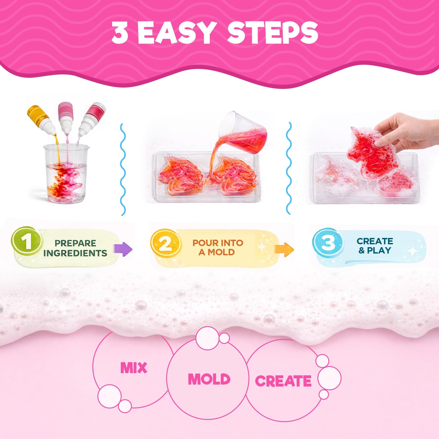 Doctor Jupiter Soap & Bath Bomb Making Kit for Kids, Make Your Own Bath Bombs for Kids Ages 8-12 | DIY Crafts for Girls, Birthday Gift Ideas for 8+ Year Olds