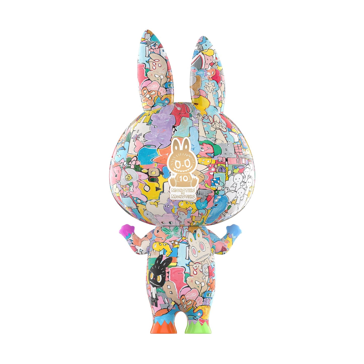 POP MART MEGA LABUBU 400% Tenth Anniversary, 13.78 inches Height, Toys for Modern Home Decor, Collectible Toy Set for Desk Accessories
