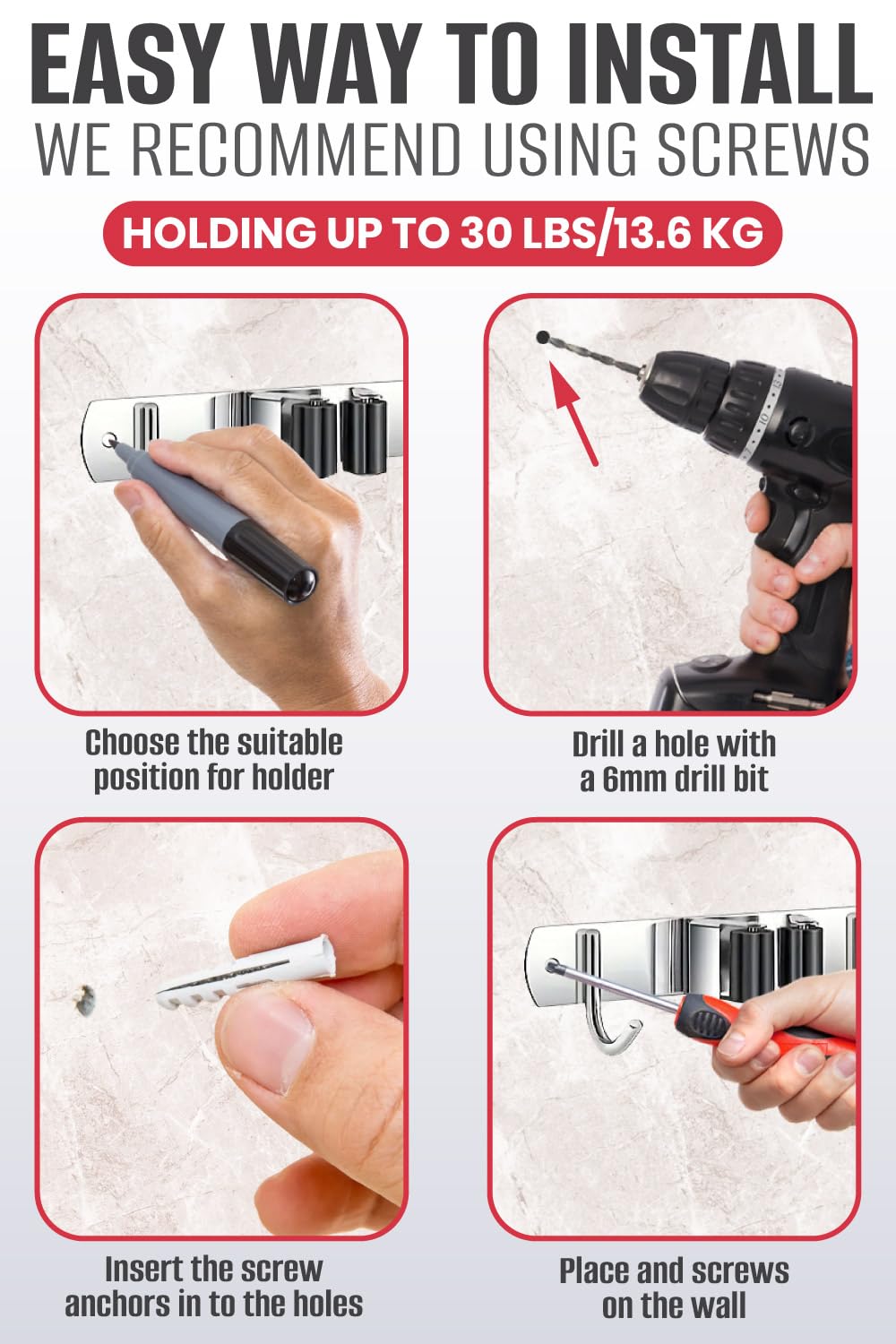Mop and Broom Holder