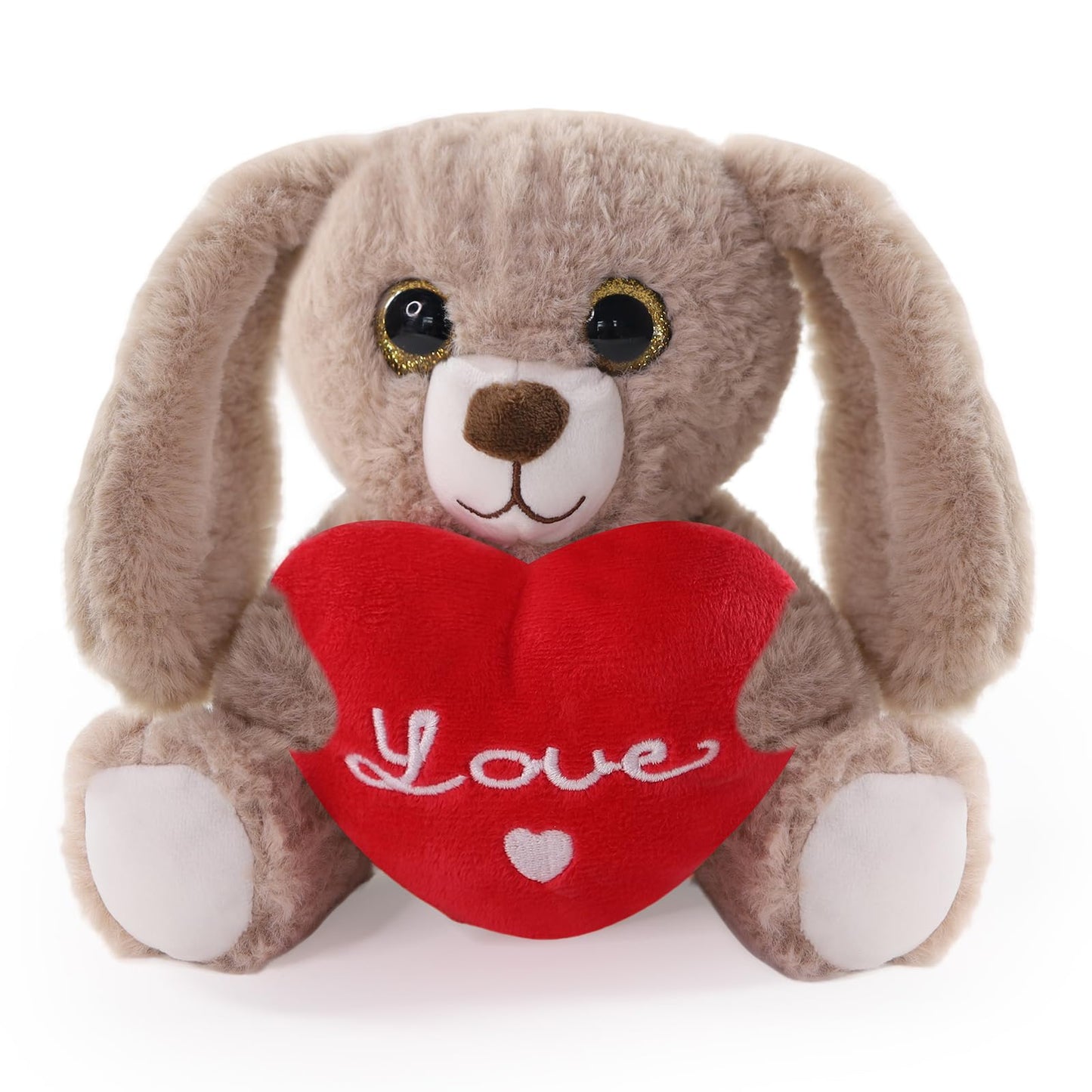 Sew Butiful Plush Bunny - Easter Day - for Couples or Kids - for Him - for Her - Amor - Te Amo - Bunny Love - Rabbit Stuffed Animal