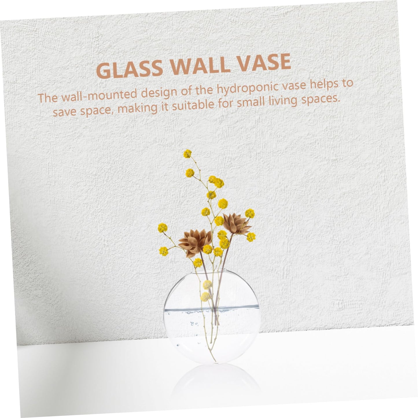 IMIKEYA 2pcs Wall Hanging Hydroponic Vase Transparent Glass Terrarium Planter for Easy Plant Propagation Home Decor and Unique Flower Display Any Space