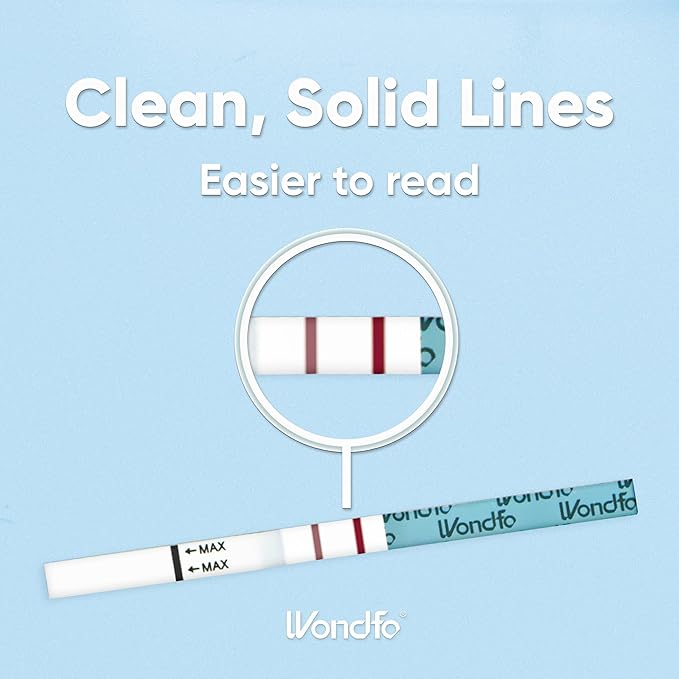 Wondfo Ultra Accurate Ovulation Test Strips -Ovulation Urine Tests with Numerical Result, Fertility Cycle Monitoring- 20 LH Test