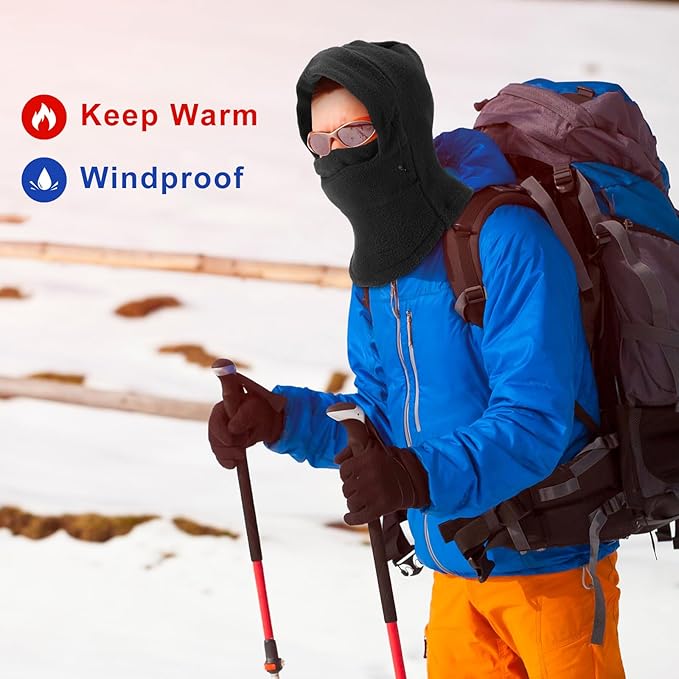 Frienda 8 Pcs Balaclava Ski Mask Men Windproof Warmer Face Covers Adjustable Winter Mask for Men Women