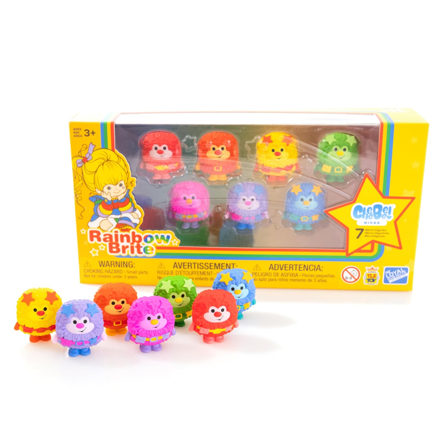 Rainbow Brite 'Limited Edition' 7-Pack Sprite Collector Set with 7 Sprites 1.25-inch Cheebee Micro Figures