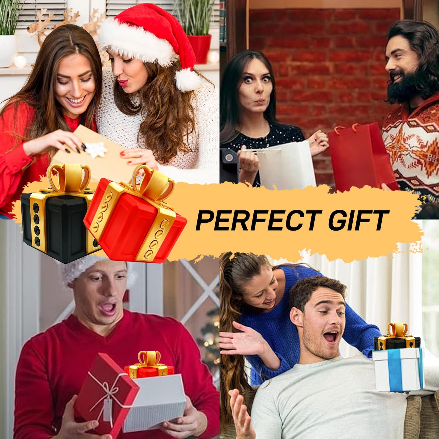 Zercuop The Annoying Present, Annoying Gift Box with Screws, Take Apart Box to Get Gift, Funny Prank Gag Gift for Christmas (Red)