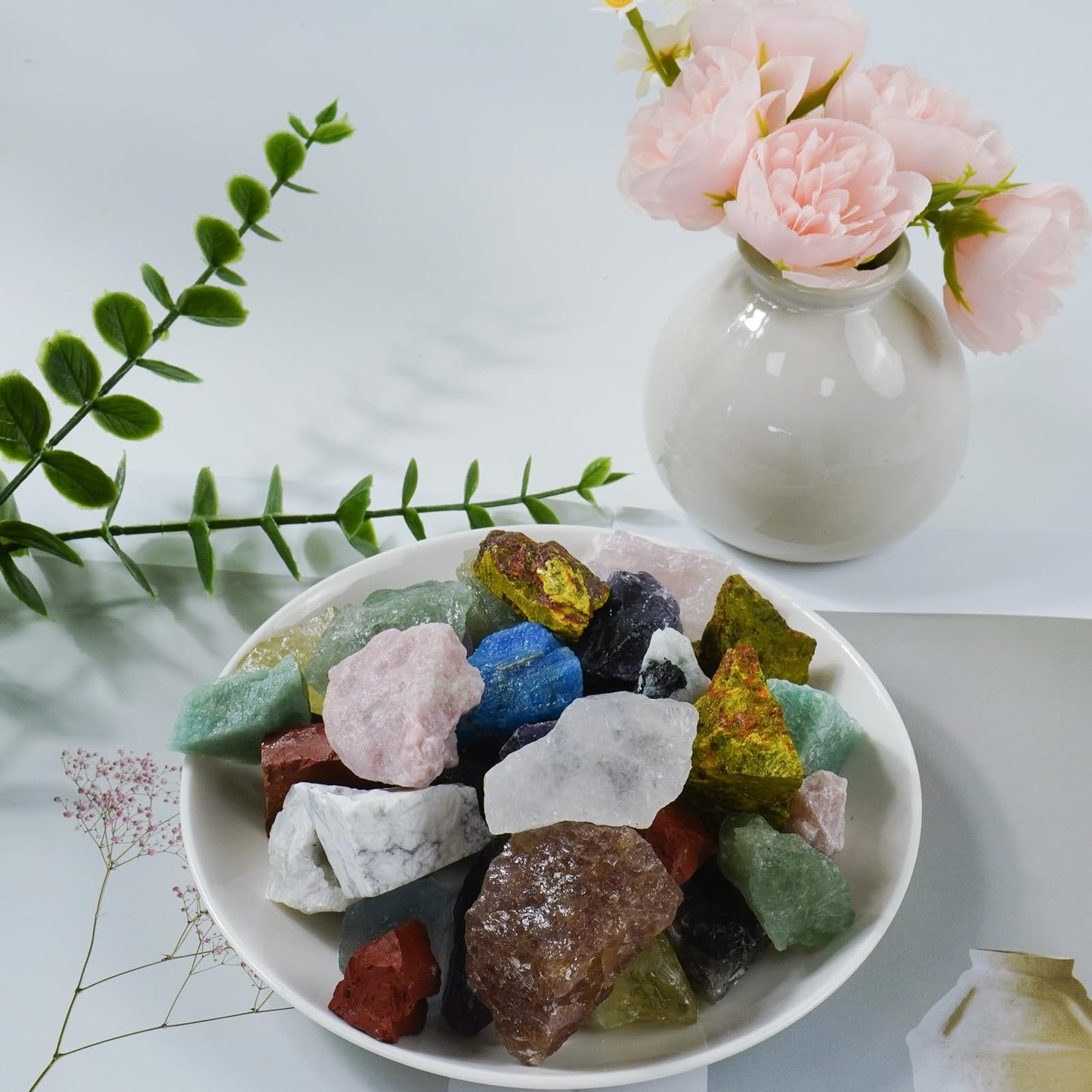 Raw Crystals, Large 1.2-2.0" Healing Crystal Natural Rough Stones for Intuition,Chakra,Meditation,Decoration,Polishing,Energy Work (Amazonite, 3.5oz-1.2-2.0"raw Crystals)
