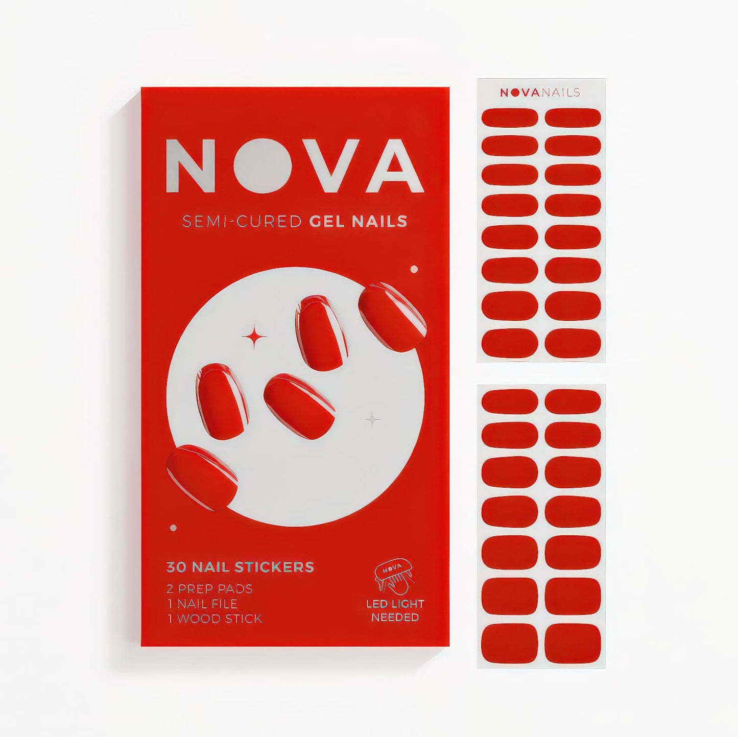 Nova Nails Semi Cured Gel Nail Strips (Lover)