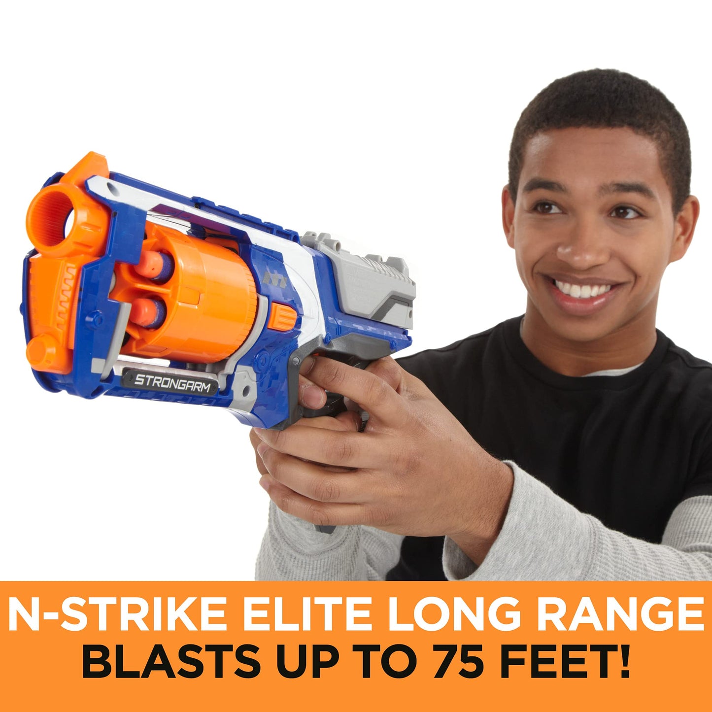 NERF N Strike Elite Strongarm Toy Blaster with Rotating Barrel (Amazon Exclusive)